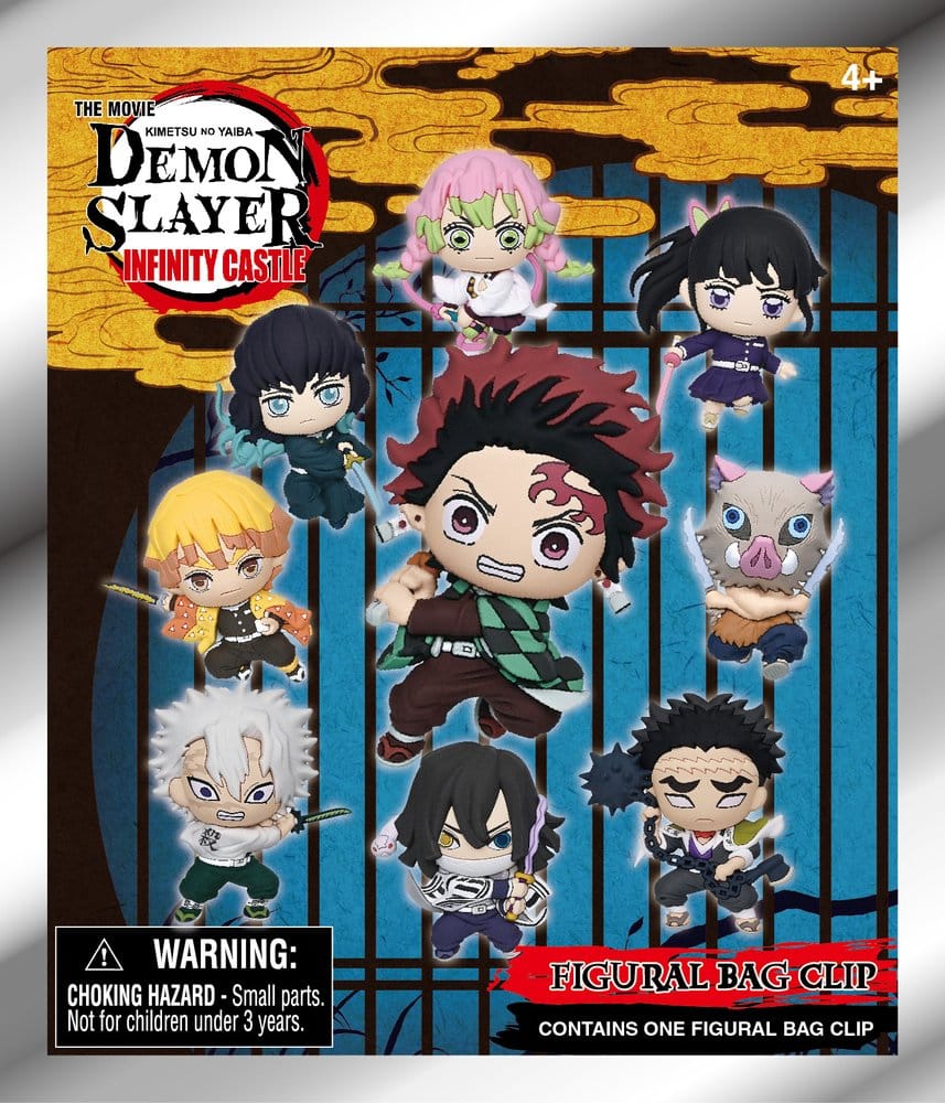 Demon Slayer - 3D PVC Bag Clip Infinity Castle Serie 1