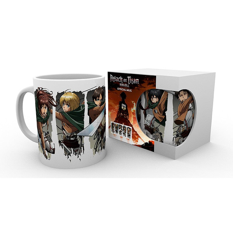 Attack On Titan - Krus - 320 ml - Character Montage
