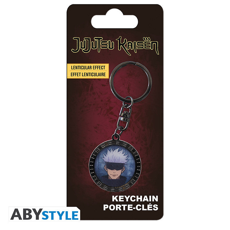 Jujutsu Kaisen - Gojo Lentikulært motiv metalnøglering - 3,6 cm