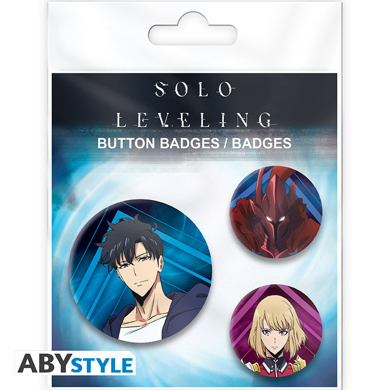 Solo Leveling - Igris, Jinwoo & Cha Hae In badges