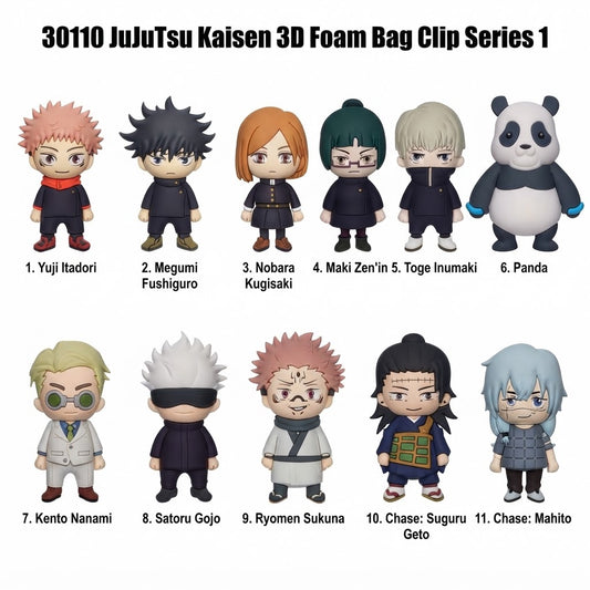 Jujutsu Kaisen - 3D PVC Bag Clip Serie 1