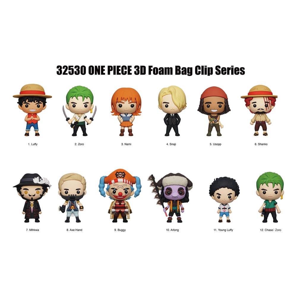 One Piece - 3D PVC Bag Clip Netflix Serie 1