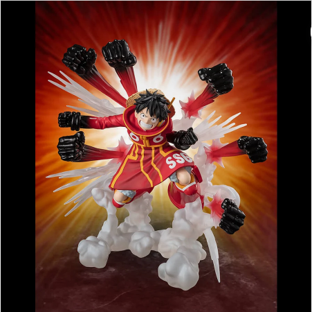 One Piece Figuarts ZERO Extra Battle - PVC Figur - Monkey D. Luffy -Gum Gum Hawk Gatling - 19 cm