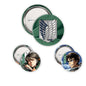 Attack On Titan - Eren & Levi badges