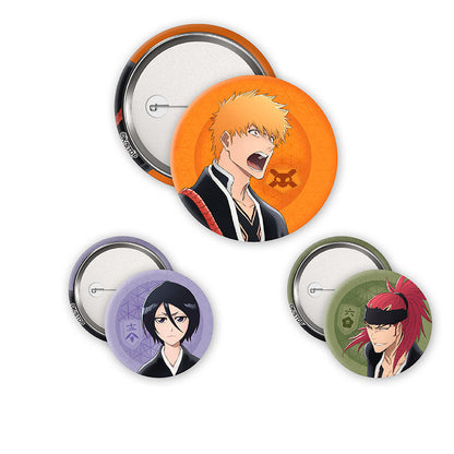 Bleach - Ichigo, Rukia & Renji badges