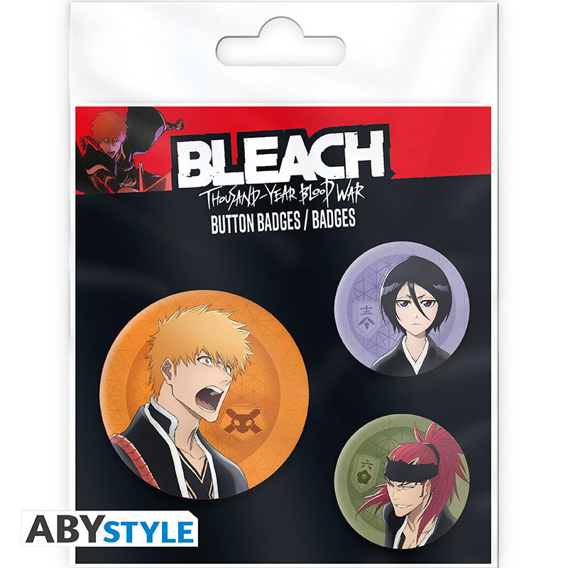 Bleach - Ichigo, Rukia & Renji badges