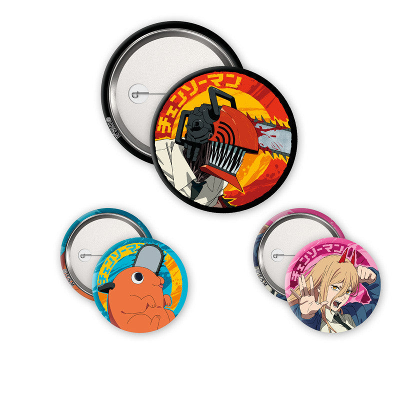 Chainsaw Man - Denji, Devil & Pochita badges