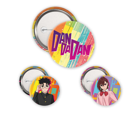 Dandadan - Momo & Okarun badges