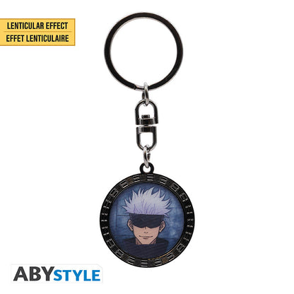 Jujutsu Kaisen - Gojo Lentikulært motiv metalnøglering - 3,6 cm