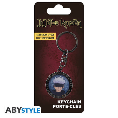 Jujutsu Kaisen - Gojo Lentikulært motiv metalnøglering - 3,6 cm