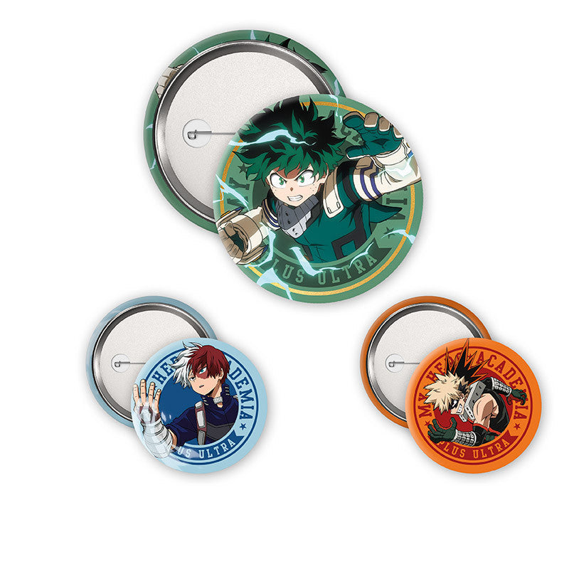 My Hero Academia - Midoriya, Bakugo & Todoroki badges