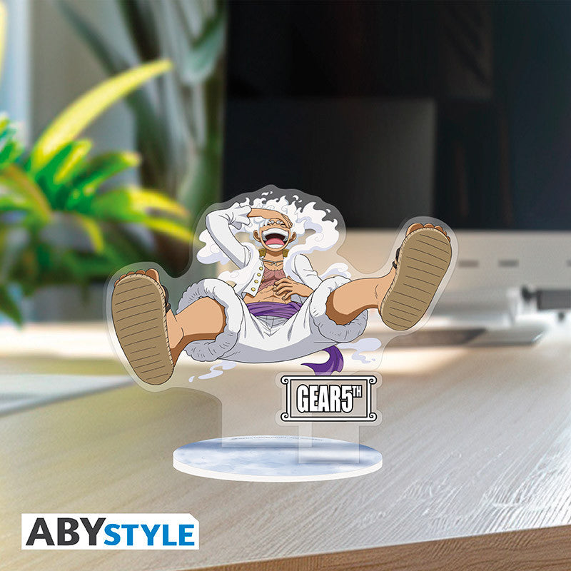 One Piece - Monkey D. Luffy Gear 5th akrylfigur - ca. 10 cm