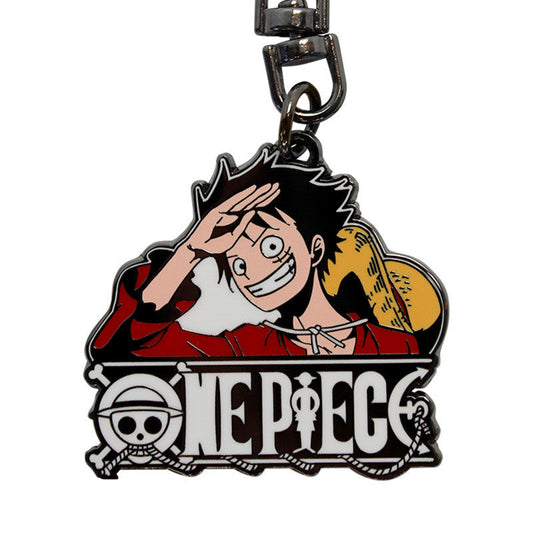One Piece - Luffy New World metalnøglering - ca. 4 cm