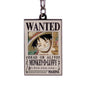 One Piece - Wanted Luffy metalnøglering - 3,5 × 4 cm
