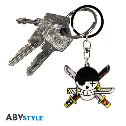 One Piece - Zoro metalnøglering - 4,8 cm