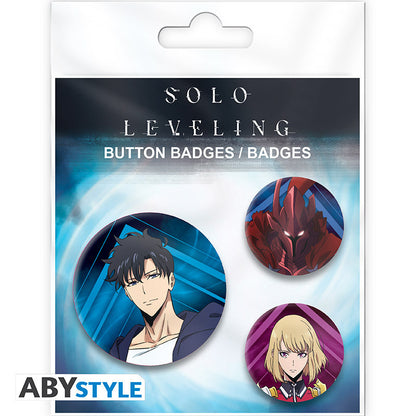 Solo Leveling - Igris, Jinwoo & Cha Hae In badges