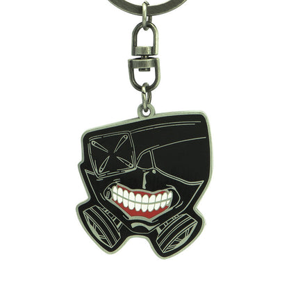 Tokyo Ghoul - Mask metalnøglering - 3,8 × 4,4 cm