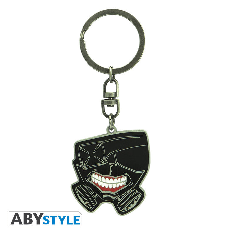 Tokyo Ghoul - Mask metalnøglering - 3,8 × 4,4 cm