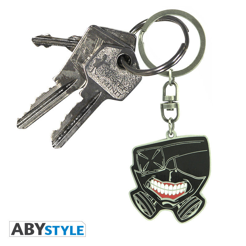 Tokyo Ghoul - Mask metalnøglering - 3,8 × 4,4 cm