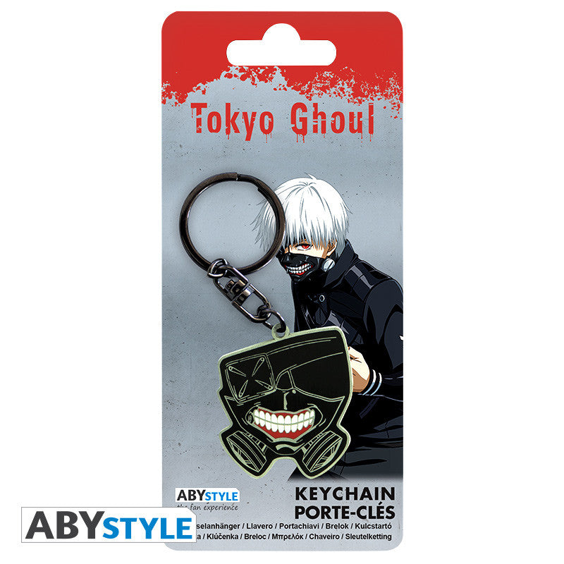 Tokyo Ghoul - Mask metalnøglering - 3,8 × 4,4 cm
